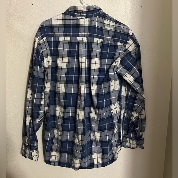 TOMMY HILFIGER Classic Plaid Long Sleeve Button Down Men's Size M - Picture 2 of 4